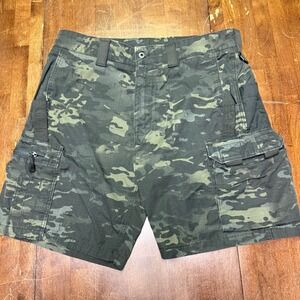 Kitanica Range Shorts Men Tactical Cargo 38 Multicam Camo Ripstop Utility Combat